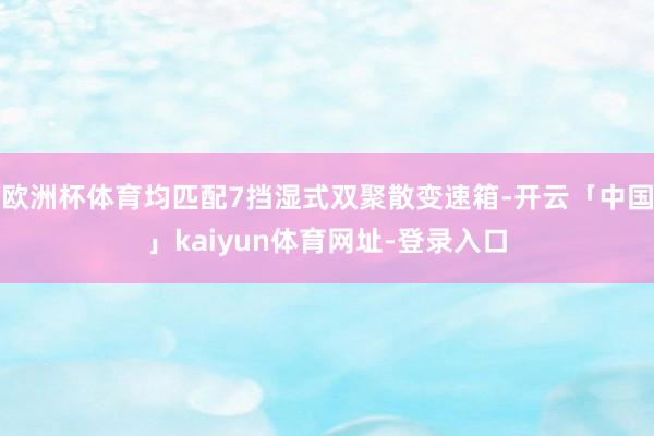 欧洲杯体育均匹配7挡湿式双聚散变速箱-开云「中国」kaiyu