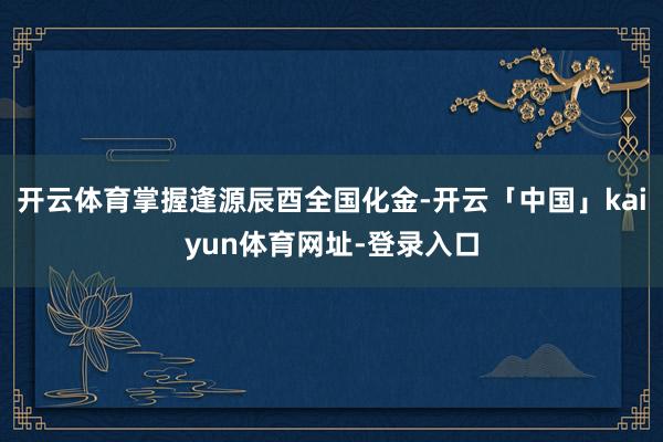 开云体育掌握逢源辰酉全国化金-开云「中国」kaiyun体育网