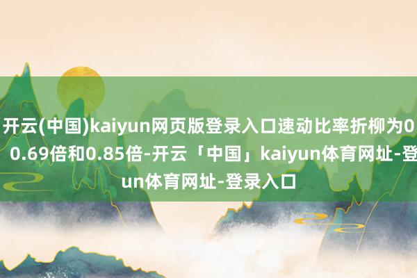 开云(中国)kaiyun网页版登录入口速动比率折柳为0.50