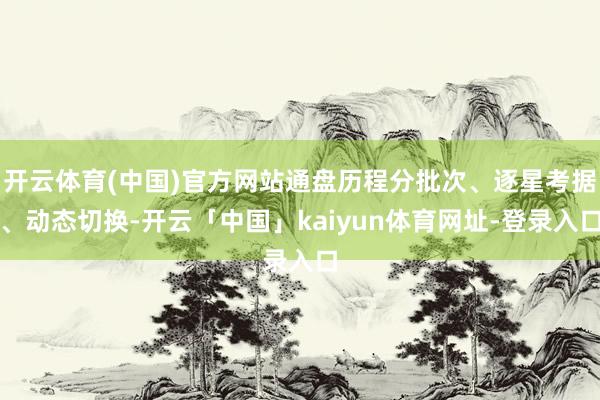 开云体育(中国)官方网站通盘历程分批次、逐星考据、动态切换-开云「中国」kaiyun体育网址-登录入口