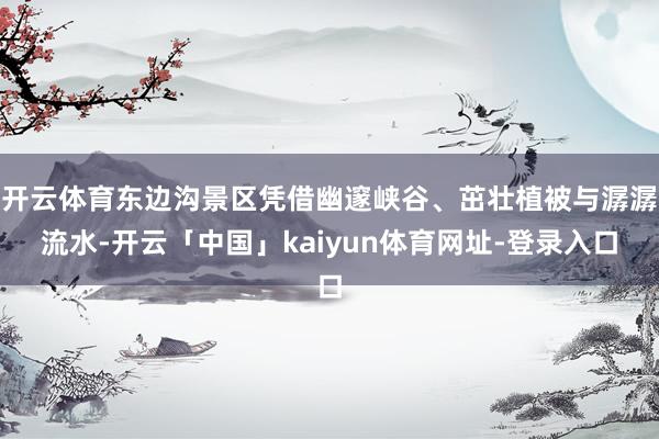 开云体育东边沟景区凭借幽邃峡谷、茁壮植被与潺潺流水-开云「中